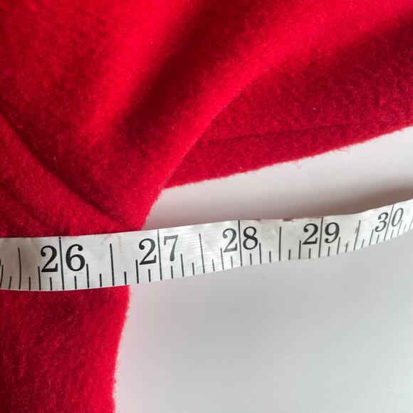 J.G. Hook Womens Size 14 Red Wool Blend Toggle Coat Hooded Red Lined Duffle Coat - Picture 14 of 14